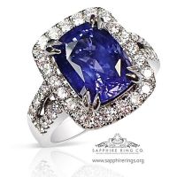 Violetish Blue gemstone ring 