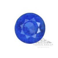 Untreated Blue Sapphire, 5.02 ct Round Ceylon Sapphire GIA Origin