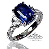 rich blue sapphire for wedding 