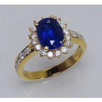 Blue Oval Ceylon Sapphire