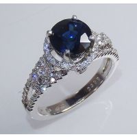 ring size 6.25 sapphire 