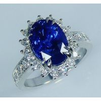 Blue Oval Natural Ceylon Sapphire