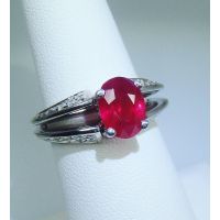 Red Natural Ruby ring 
