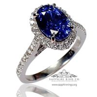 3.11 ct Untreated platinum blue  sapphire 