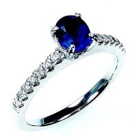 Untreated Sapphire ring