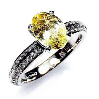 1.92 ct yellow sapphire ring
