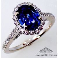 Custom blue sapphire Ring