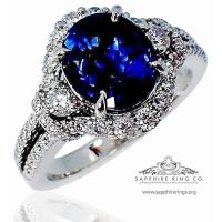 sapphire oval ring