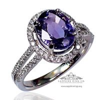 Purple Diamond ring