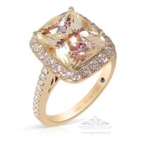 Unheated Yellow Sapphire Ring, 6.12 ct 18kt GIA Origin Certified 