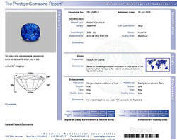 agl report of gemstone 