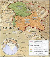 map of Kashmir 